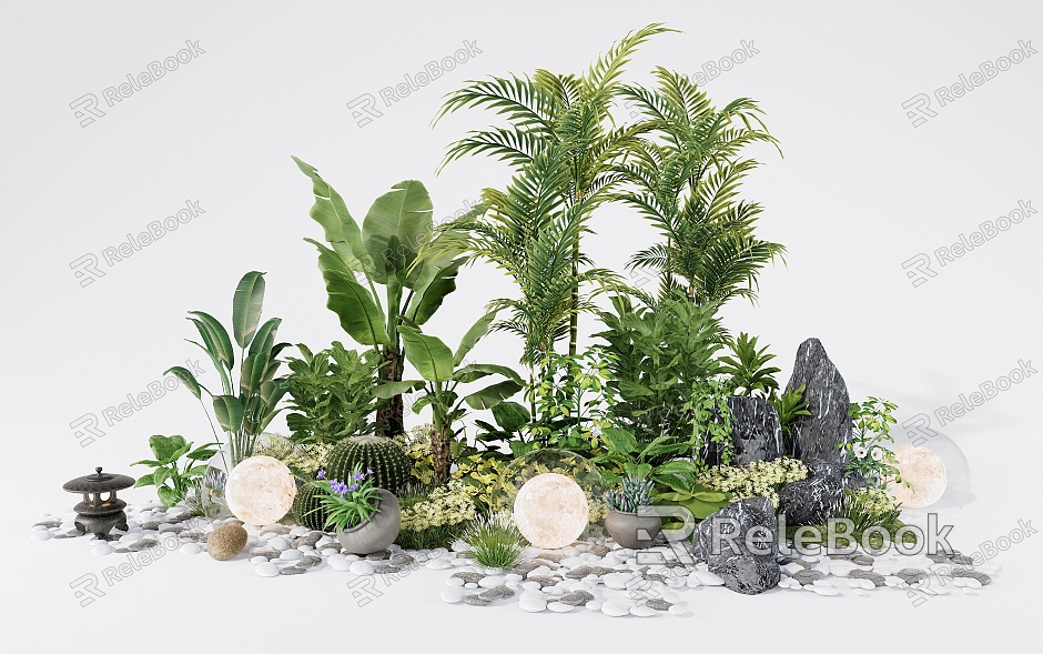 Modern Plant Plant Heap Landscape model