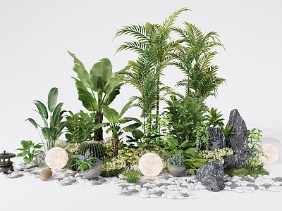 Modern Plant Heap Landscape model