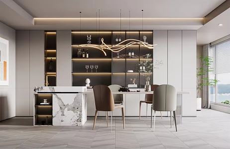Modern Restaurant 3d model