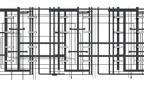 Industrial LOFT pipeline through pipeline trough ceiling track line pipe 3d model