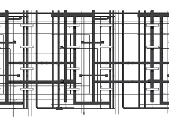 Industrial LOFT pipeline through pipeline trough ceiling track line pipe 3d model