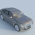 Silver Modern Sedan With Sleek Body Design And Shiny Alloy Wheels Under Blue Sky