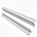 Black Iron Sliding Rails For Furniture Hardware Heavy Duty Metal Construction