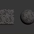Handmade Wood Stone Cube And Sphere With Intricate Natural Texture Design