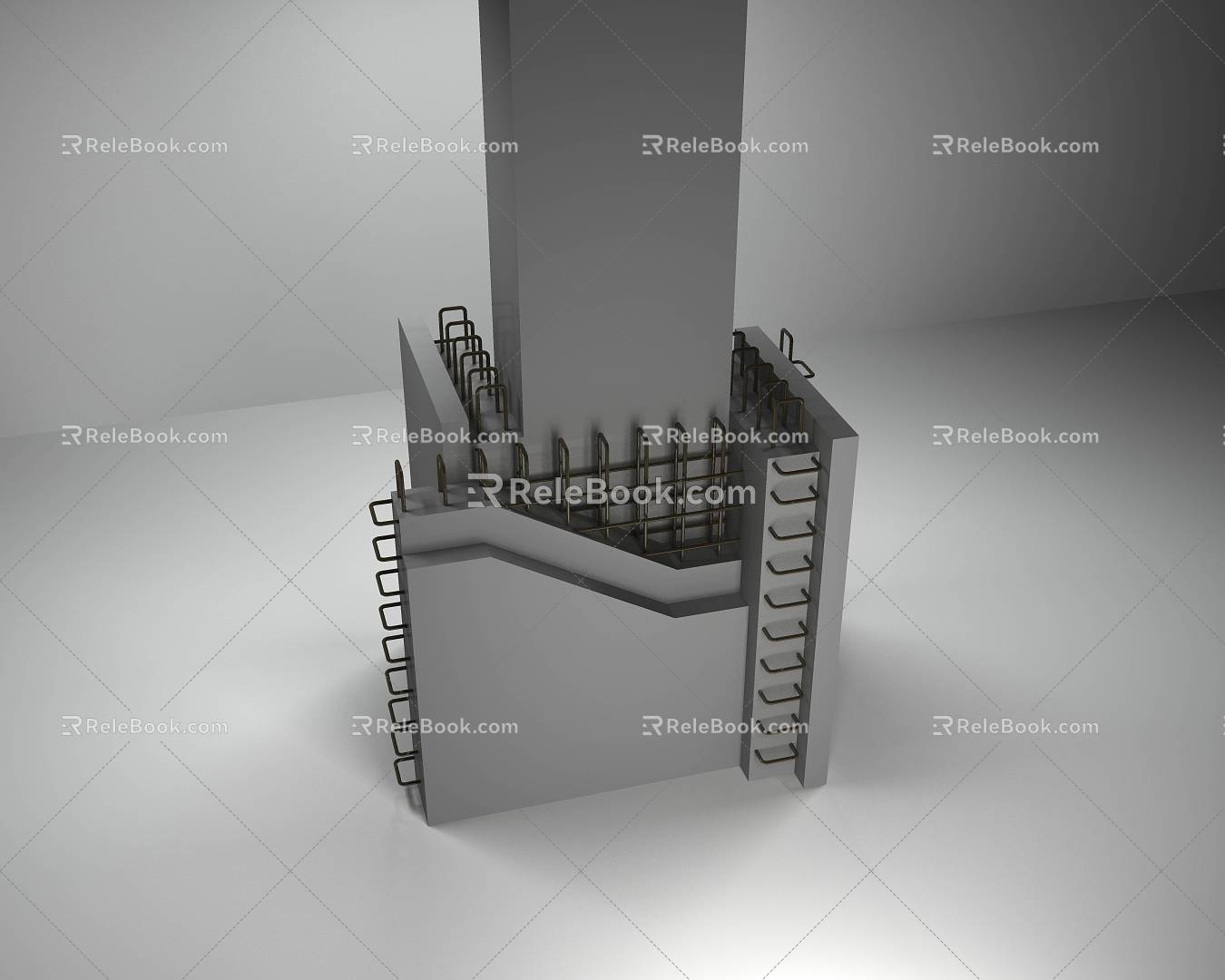 Modern Column 3d model