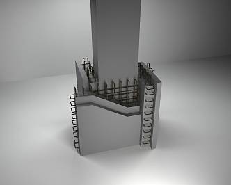 Modern Column 3d model