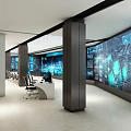 Control Center Dispatching Command Center Digital Intelligence Center Science and Technology Exhibition Hall Large Screen Visualization Digital Twin Science and Technology Interactive Visualization Industrial Large Screen Exhibition Hall 3d model