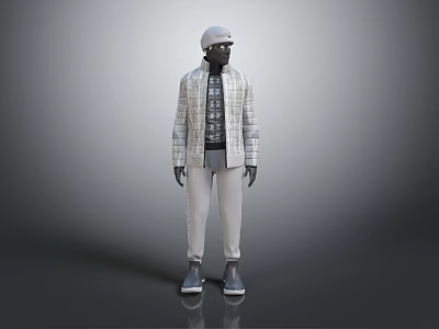 modern clothing cotton hat hat 3d model modern clothing cotton hat hat 3d model