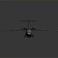 Camouflaged Space Transport Aircraft With Twin Engines Wings And Tail Design Features