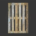 Wooden Storage Shelf Featuring Natural Slatted Design and Rustic Wood Finish for Home Organization