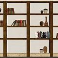 Silent Wind Shelf Bookshelf 3d model