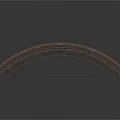 Arched Bridge Structure Model With Metal Framework And Wooden Surface Cross Bracing
