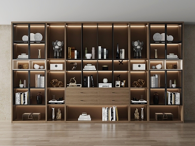 Modern bookcase model