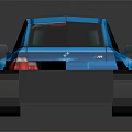 Blue Two Door Sports Car With Sporty Design And Shiny Exterior Finish