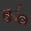 Sleek Black Racing Bicycle With Araya Wheels And Streamlined Frame Design