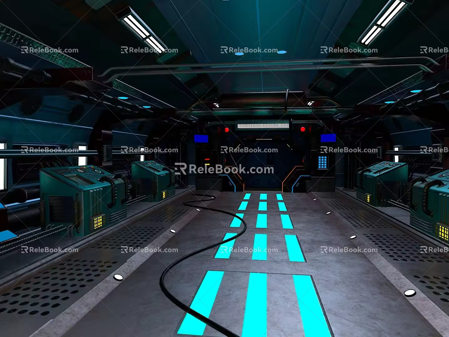 Sci-fi Corridor Sci-fi Capsule Space Capsule Hibernation Cabin Freezing Cabin Rest Cabin Rest Capsule 3d model
