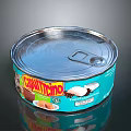 Cravattino Canned Sweet Food with Chocolate Marshmallow Treats in Metal Container