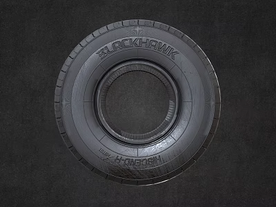 High Quality Tire With Durable Tread Pattern And Reinforced Sidewall Design Features 3d model