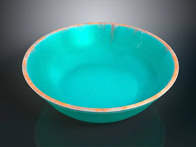 Natural Style Celadon Bowl Celadon Bowl Korean Culture Traditional Utensils Simple Background Black Background Empty Bowl Ceramic Korean Text Minimalism 3d model