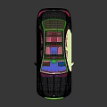 Stylish White Sedan Car with Open Doors Showing Brown Interior Seats Design