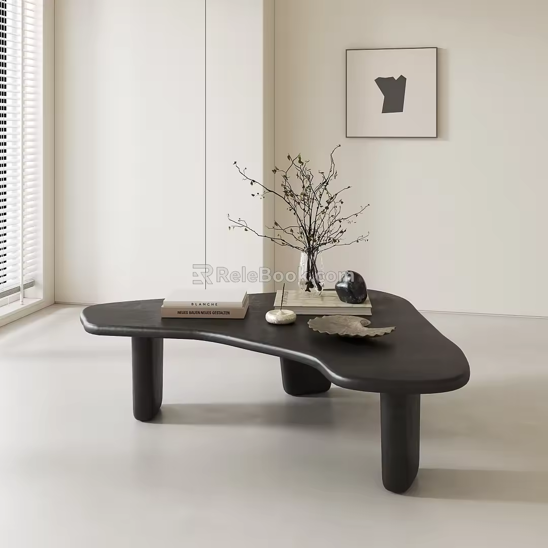 Nordic Middle Ancient Style Coffee Table 3d model