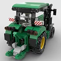 Lego toy building blocks tractor agricultural tool vehicle engineering vehicle 3d model