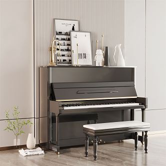 Modern Piano 3d model