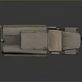 Military Style Olive Green Utility Vehicle With Roof Cargo Rack And Six Wheel Drive