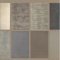 Square Rugs in Various Neutral Tones with Diverse Textures and Patterns 3d model