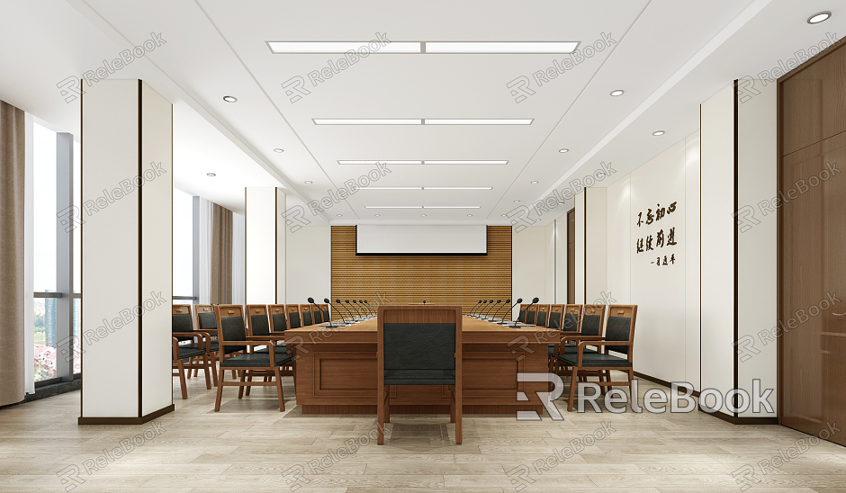 Modern Meeting Room Meeting Table and Chair model