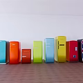 Modern refrigerator 3d model