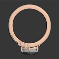 Rose Gold Twisted Band Ring With Large Opal And Pink Gemstone Accents
