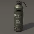 Grenade Science Fiction Grenade Science Fiction Grenade Smoke Bomb Flash Bomb High Explosive Bomb Tear Bomb Grenade Simple Model Grenade Low Model Low Face Number Grenade 3d model