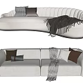 Modern Combination Sofa Multiplayer Sofa Combination 3d model