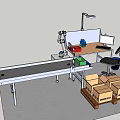 Robot View Control Station 3d model