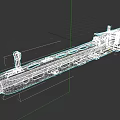 Black Tactical Rifle With Multiple Holes Design And Scope Attachment