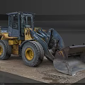 John Deere Functional Loader With Front Bucket Large Tires And Yellow Gray Body