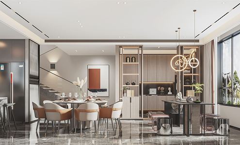 Modern Restaurant 3d model