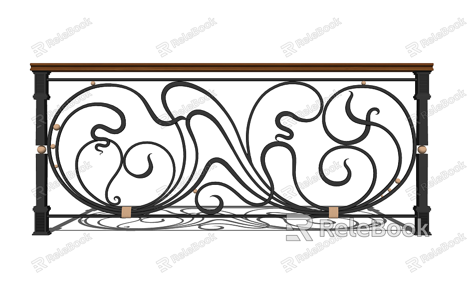 European-style Balustrade Carved Balustrade model