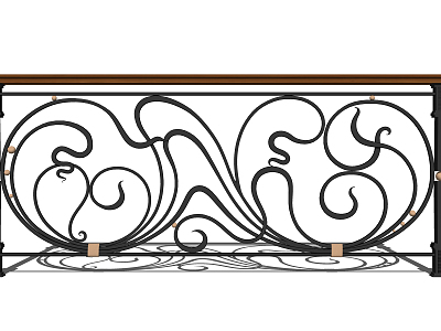 European-style Balustrade Carved Balustrade model