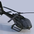 Black Helicopter Transport Service Model VT 101 with Rotor Design Details