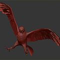 Modern Eagle Raptor Sculpture 3d model