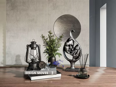 Industrial LOFT Ornament Combination Jewelry Ornament Combination 3d model
