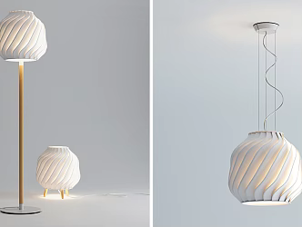 Modern lamp combination 3d model