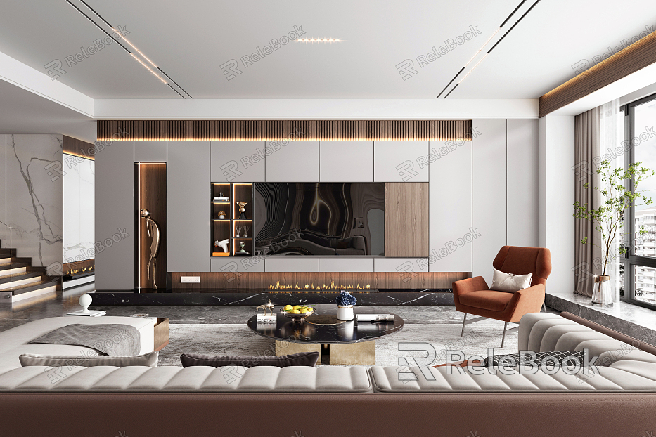 Light Luxury Living Room model