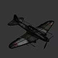 Vintage Green Fighter Aircraft With Weathered Body And Red Star Insignia On Wings
