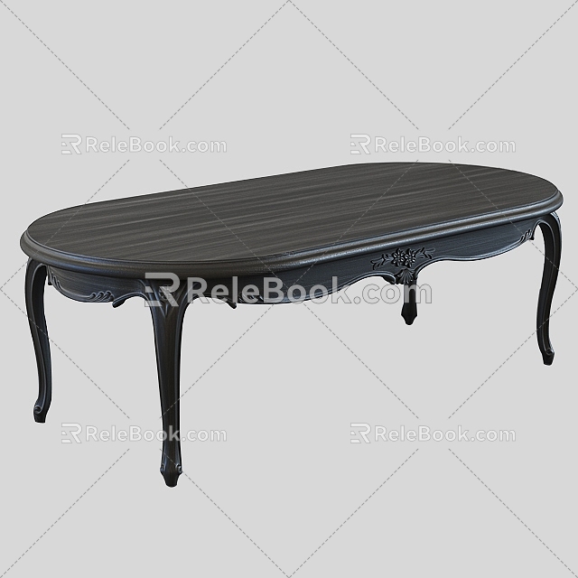 American Dining Table 3d model