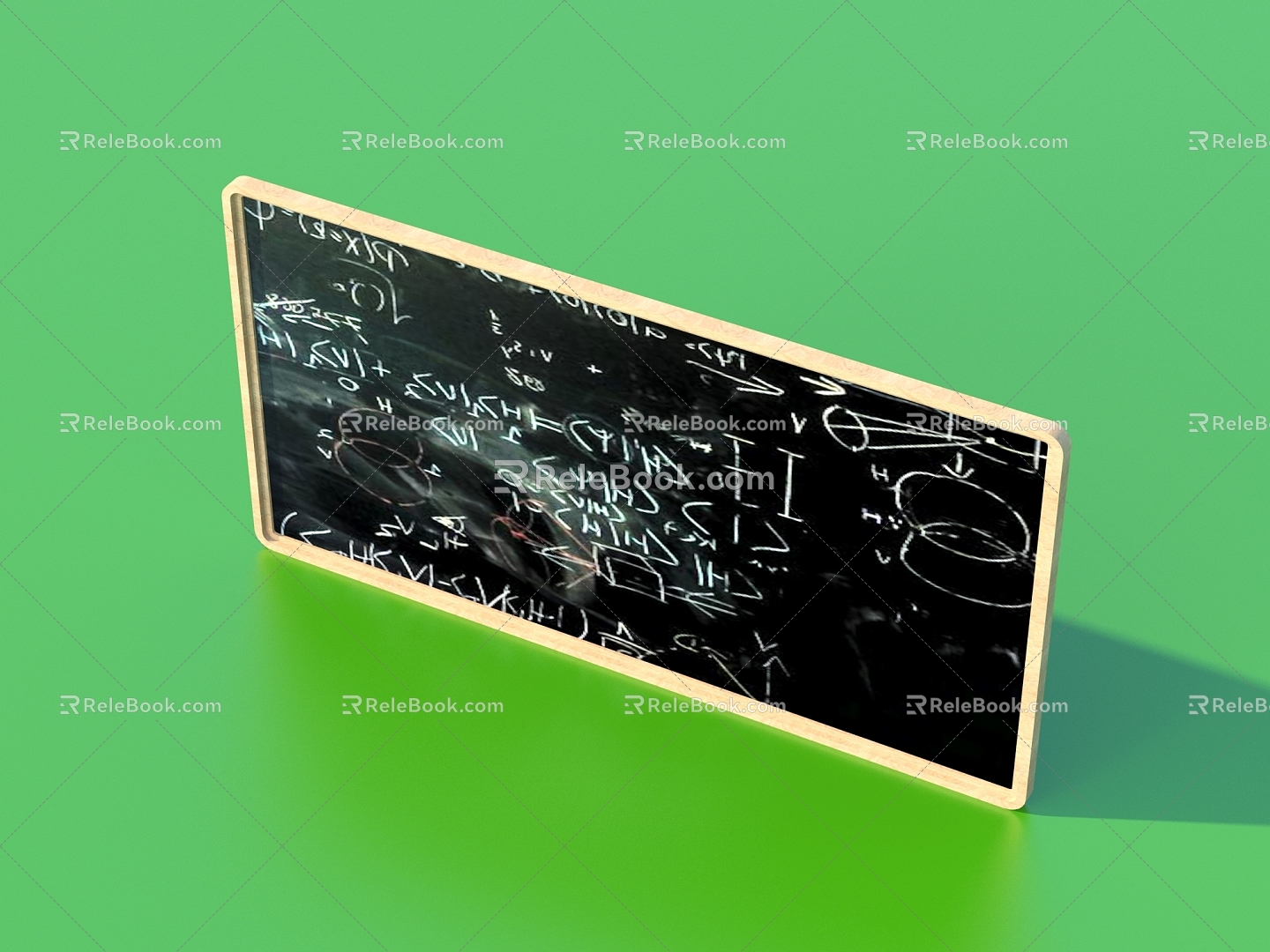 Billboard shop signboard blackboard graffiti wall chalk drawing small blackboard 3d model