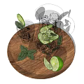 Drinks 3d model