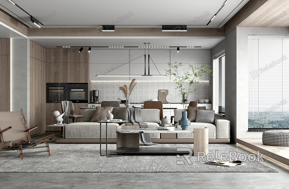 modern living room model